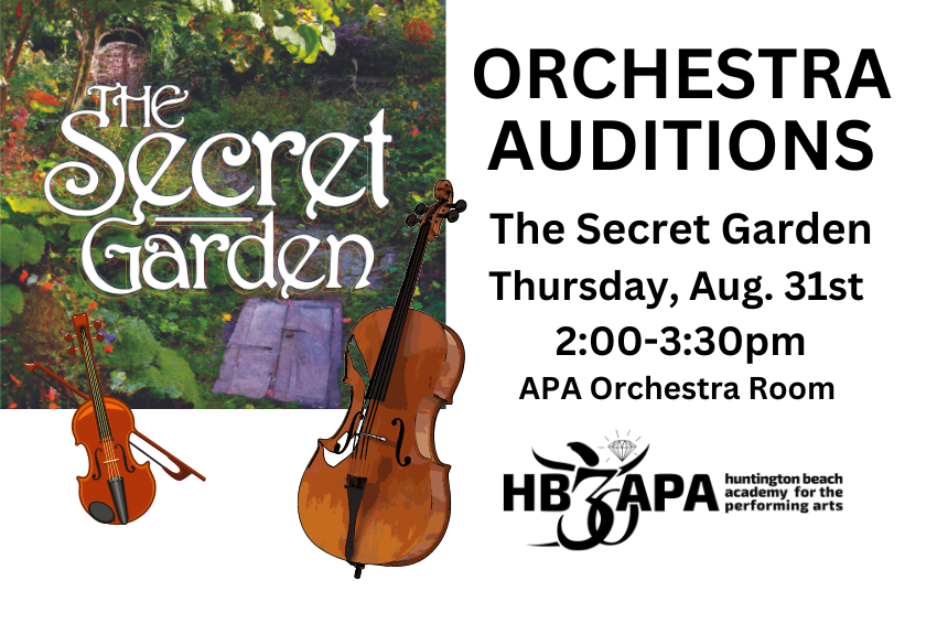 APA ORCHESTRA AUDITIONS FOR SECRET GARDEN