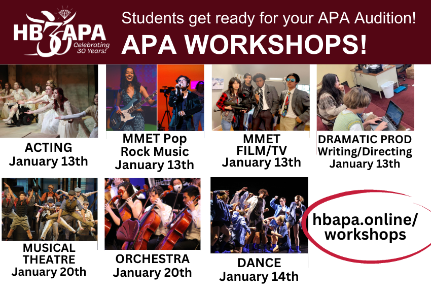 GRAB A SPOT FOR AN AUDITION WORKSHOP!