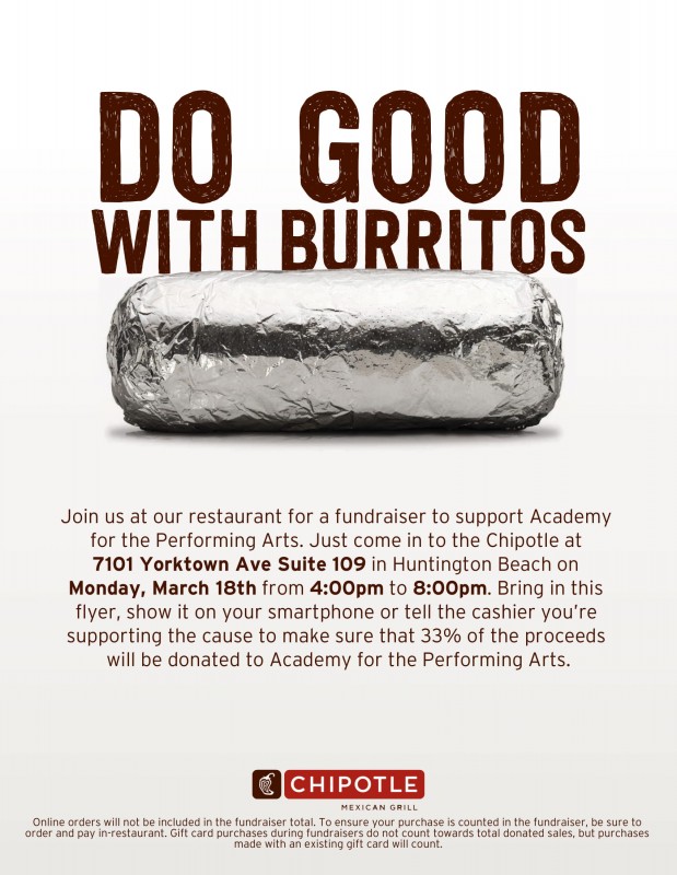 APA Fundraiser at Chipotle