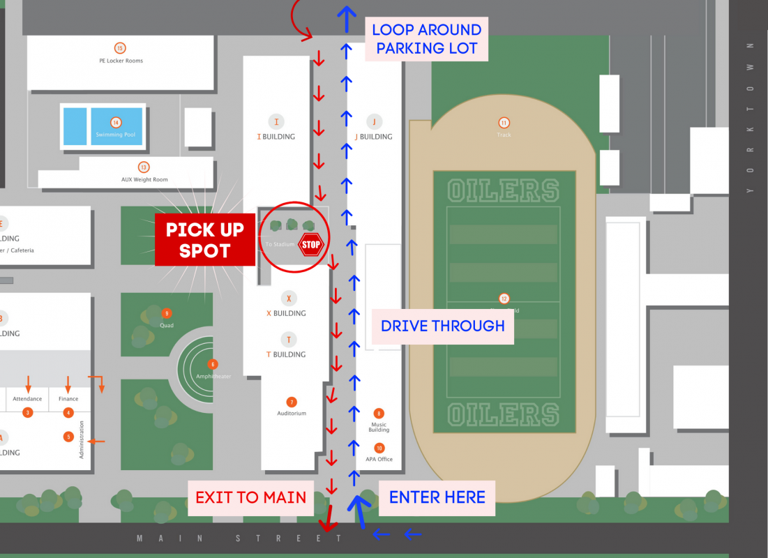 Route Map for Academy Awards Pick-Up