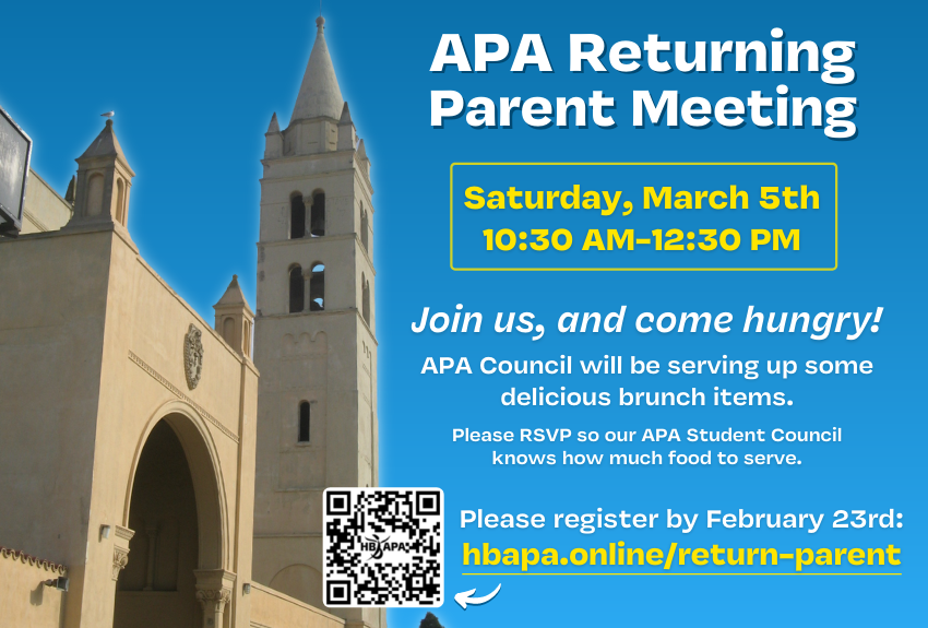 APA Returning Parent Meeting: 3/5