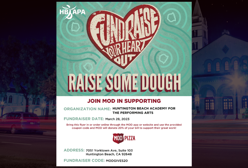 APA’s MOD Pizza Fundraiser: Tues, 3/28