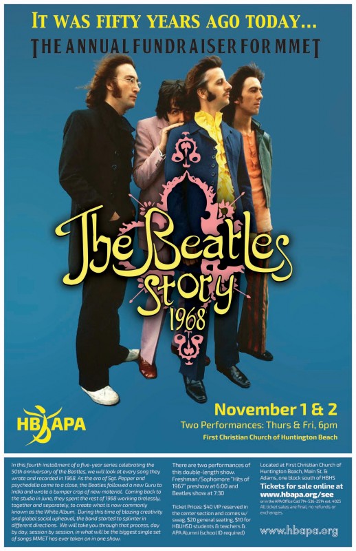 MMET’s Fundraiser “The Beatles Story: 1968”