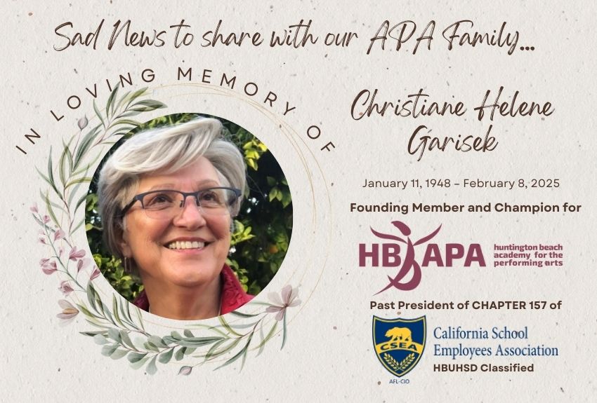 In Memory of Christiane Helene Garisek