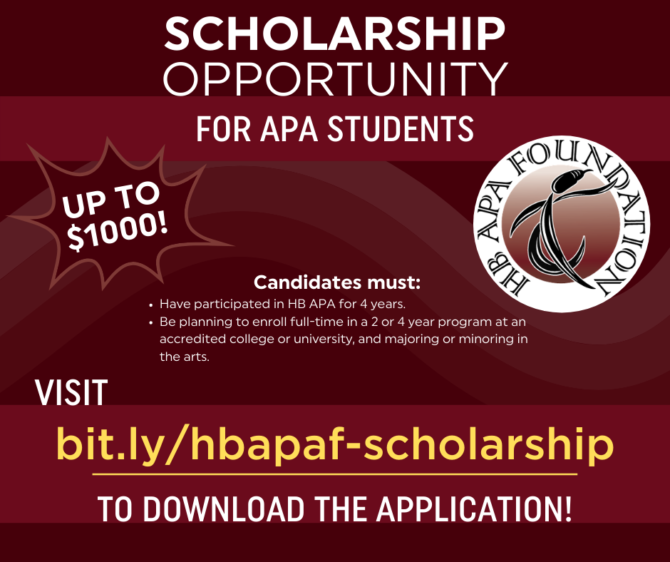 HB APA FOUNDATION SCHOLARSHIP APPLICATION