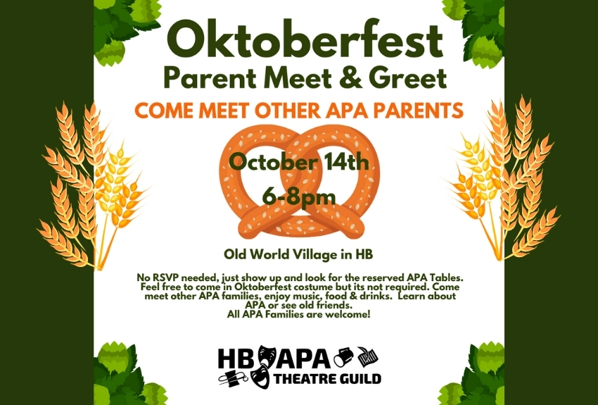 Oktoberfest APA Parent Meet & Greet (Thurs, 10/14)