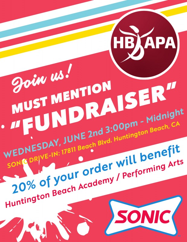 APA’s Sonic Drive-In Fundraiser (Weds, June 2nd)