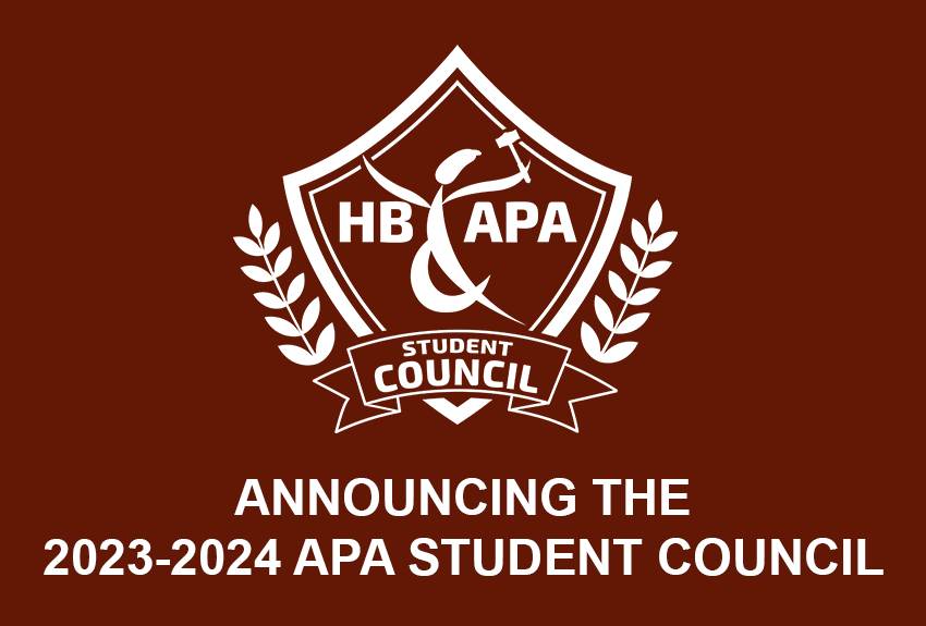 20232024 APA STUDENT COUNCIL HBAPA