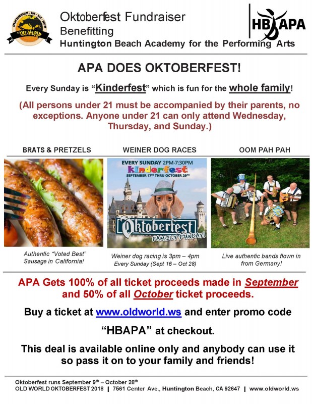 APA’s Oktoberfest Fundraiser