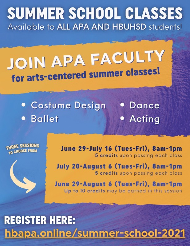 Summer School Classes - Taught by APA Faculty!