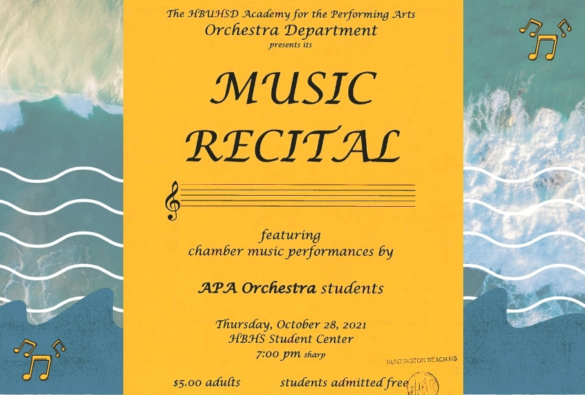 Fall Chamber Orchestra Recital - This Thurs (10/28)