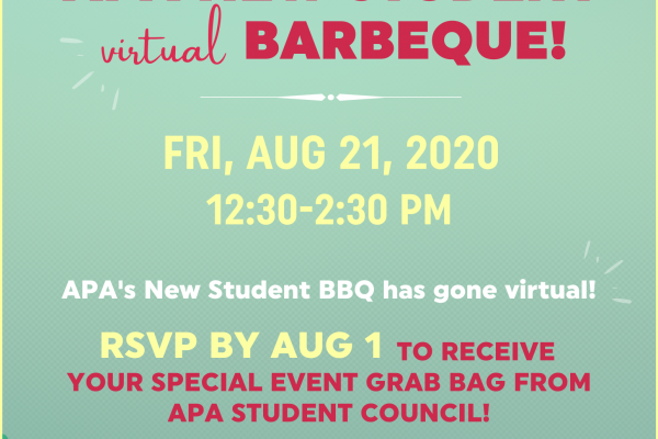 APA’s New Student BBQ Goes Virtual