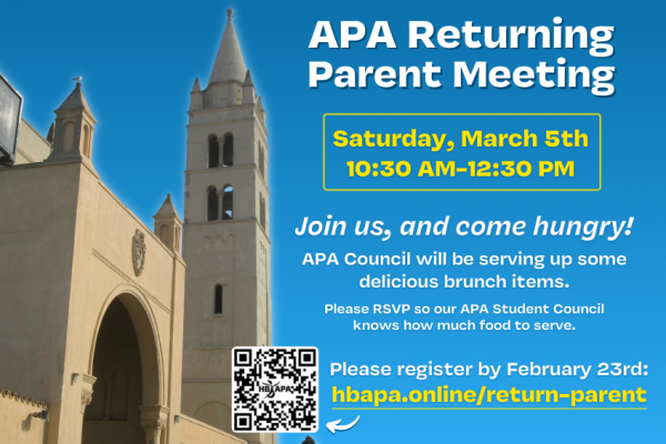 APA Returning Parent Meeting: 3/5