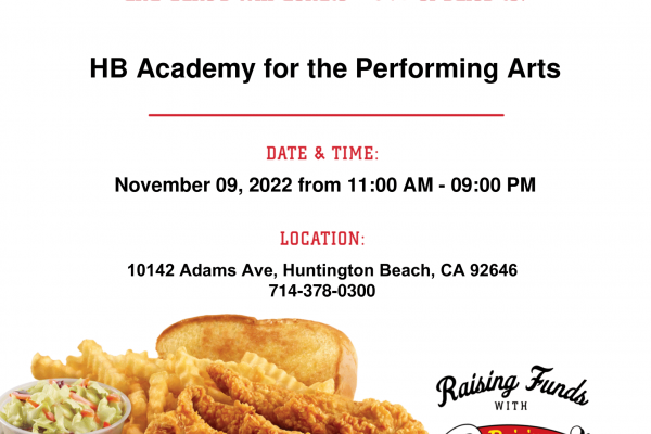 APA’s RAISING CANE’S Fundraiser: Weds, 11/9