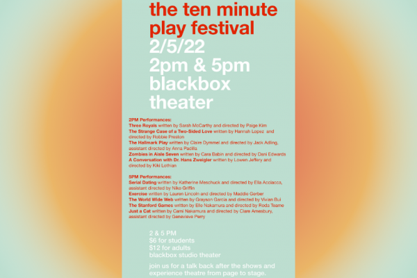 10 Minute Play Festival: Feb 5th