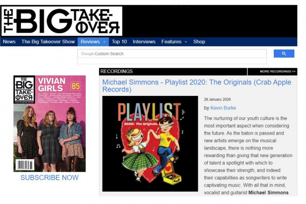 MMET STUDENTS’ ALBUM OF ORIGINAL MUSIC FEATURED IN “THE BIG TAKEOVER” MAGAZINE