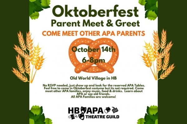 Oktoberfest APA Parent Meet & Greet (Thurs, 10/14)