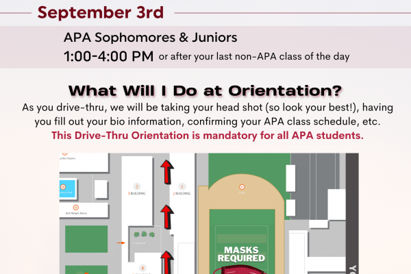 APA Student Orientation: NEXT WEEK!
