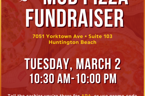 APA’s MOD Pizza Fundraiser on March 2nd!