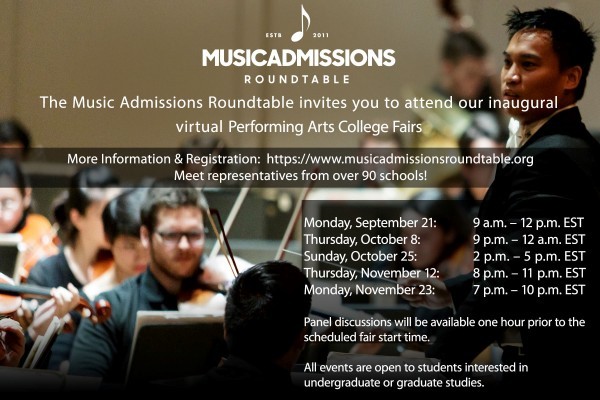 VIRTUAL EVENT FOR SENIORS: National Performing Arts College Fairs