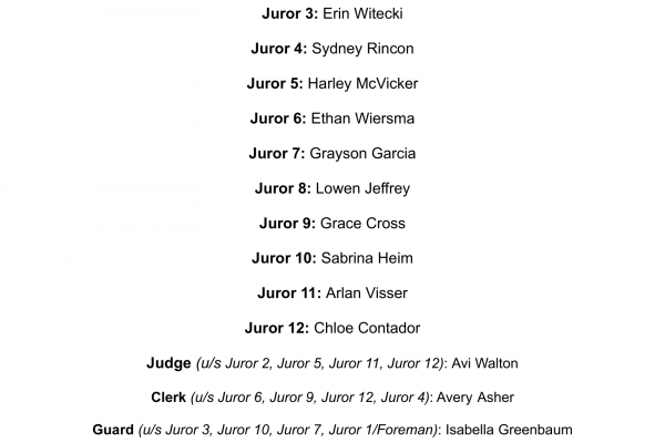 12 Angry Jurors Cast List