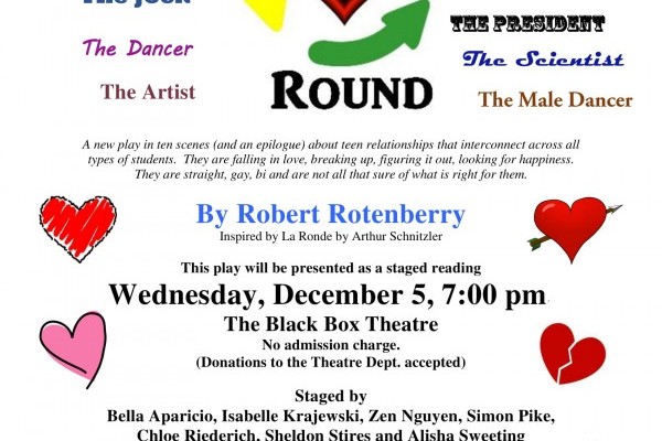 “Round and Round”—a play by Mr. Rotenberry—to debut December 5th!