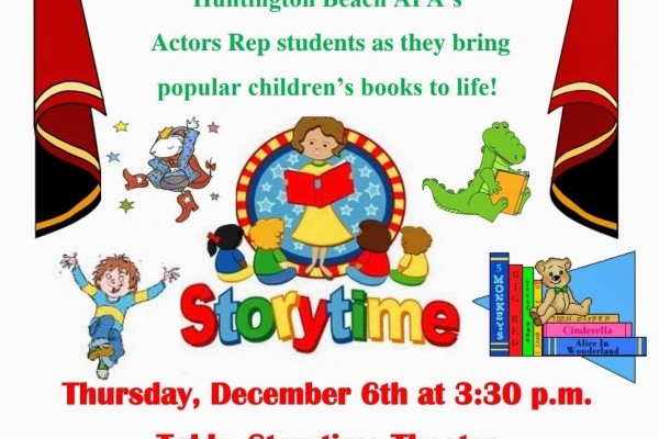 APA’s Acting presents “Storytime” on Thursday, December 6th