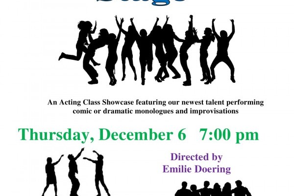 “Taking the Stage” with APA’s Acting Department on December 6th
