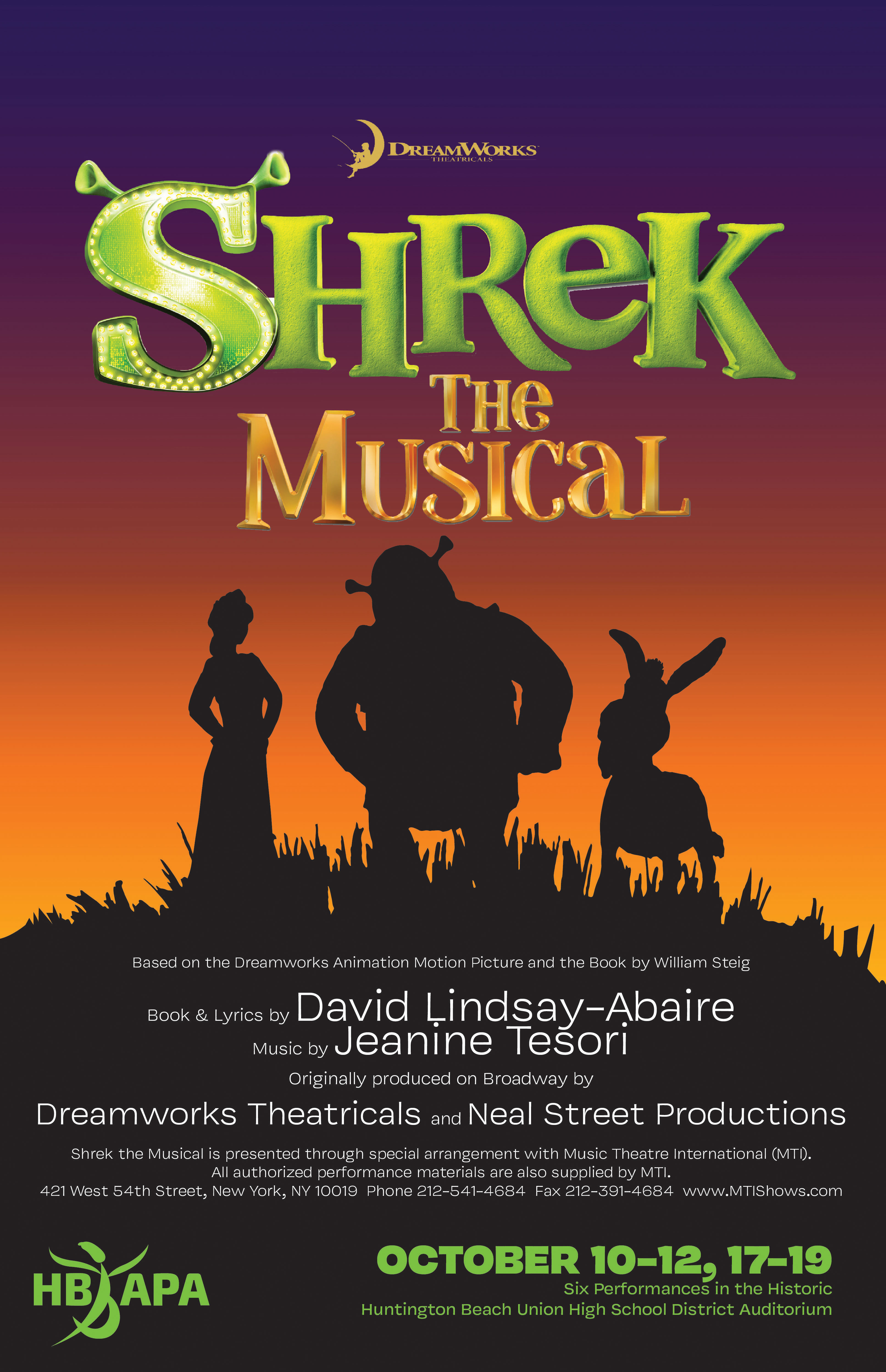 SHREK THE MUSICAL